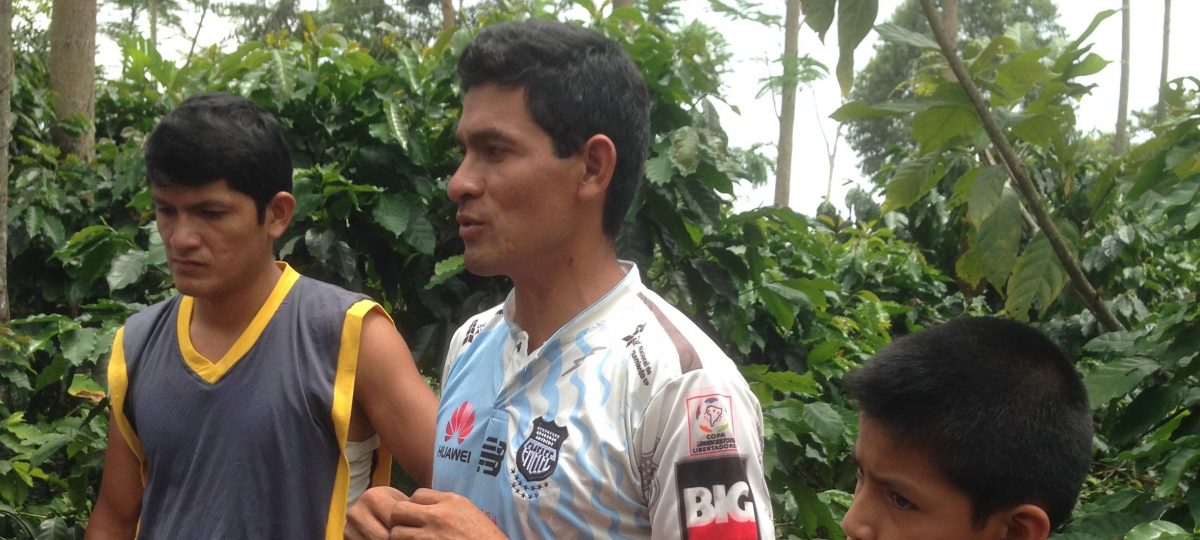 Walter uit San Martin, Peru, deed mee aan het programma en gebruikte de Cool Farm Tool