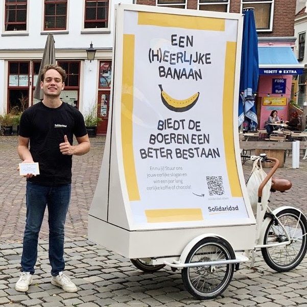 De Eerlijkste Slogan van Nederland - fietsactie in Utrecht