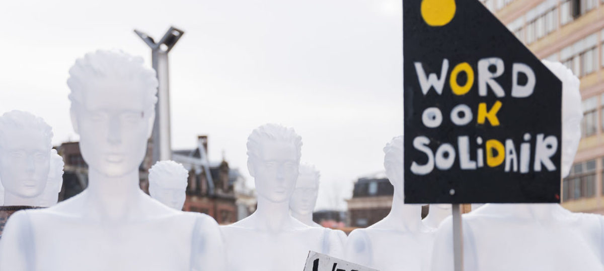 Textielarbeiders protesteren tegen slechte arbeidsomstandigheden