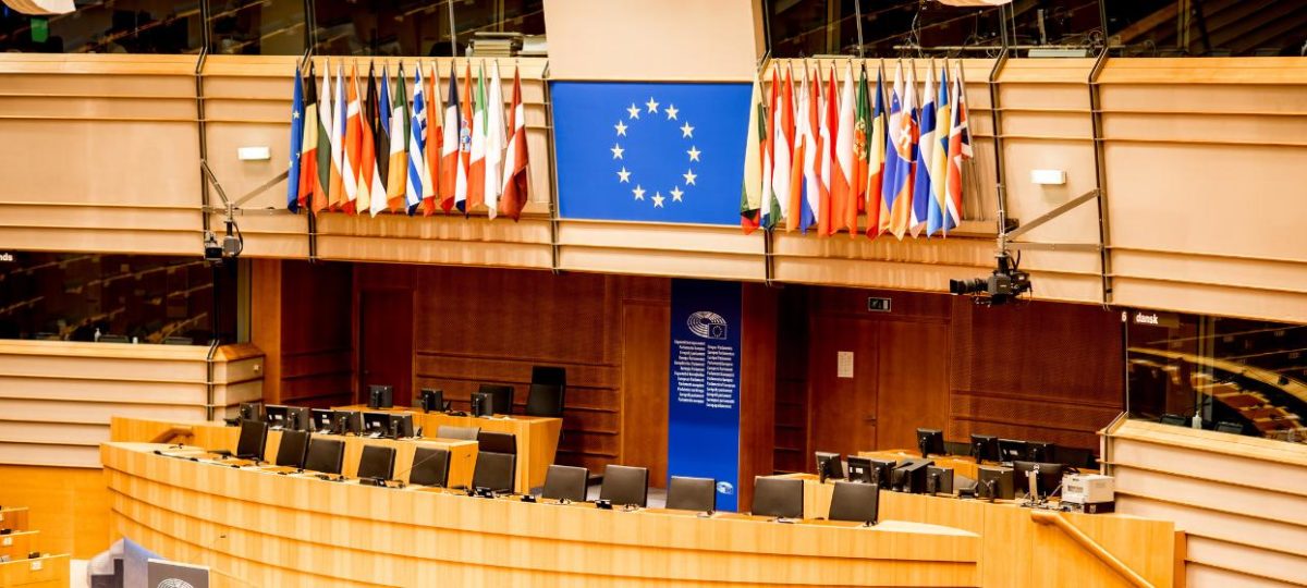 Vergaderzaal van de Europese Commissie in Brussel